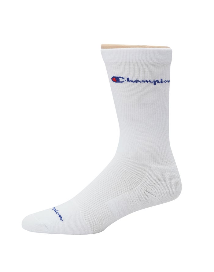 Champion Graduated Compression Crew 3-Pairs - Miesten Valkoinen Sukat - Suomi 5069312-WQ